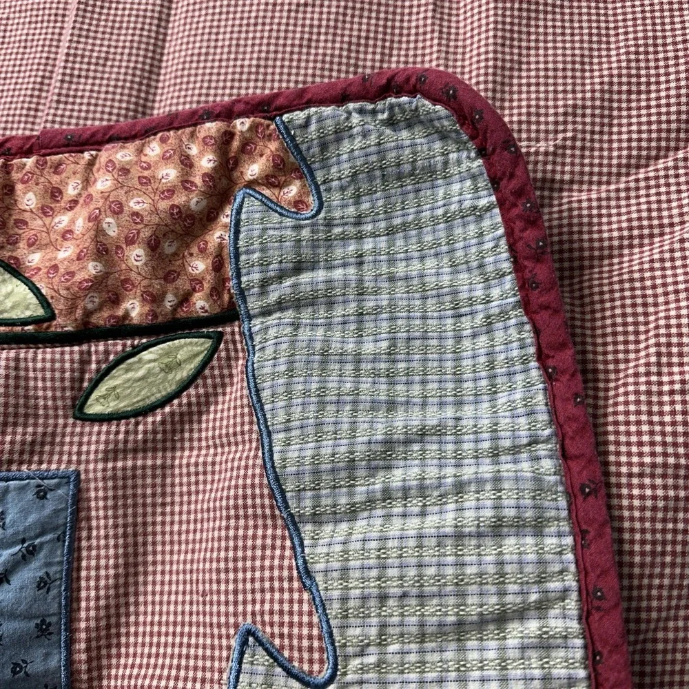 Vintage‎ Noahs Ark Animals Baby Crib Quilt Sheep Turtles Whales Niko